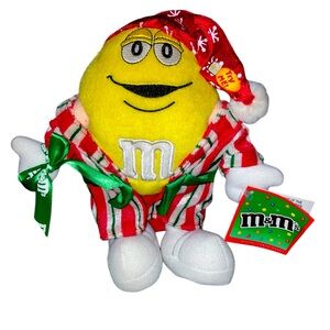 Galerie Vintage M&M’s plush collectible Christmas Eve pajamas 10”